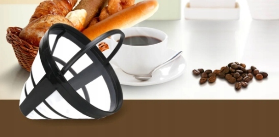 PRZELEWOWY EKSPRES DO KAWY 1,25 l Aigostar Chocolate Szklany Sitko 1000W