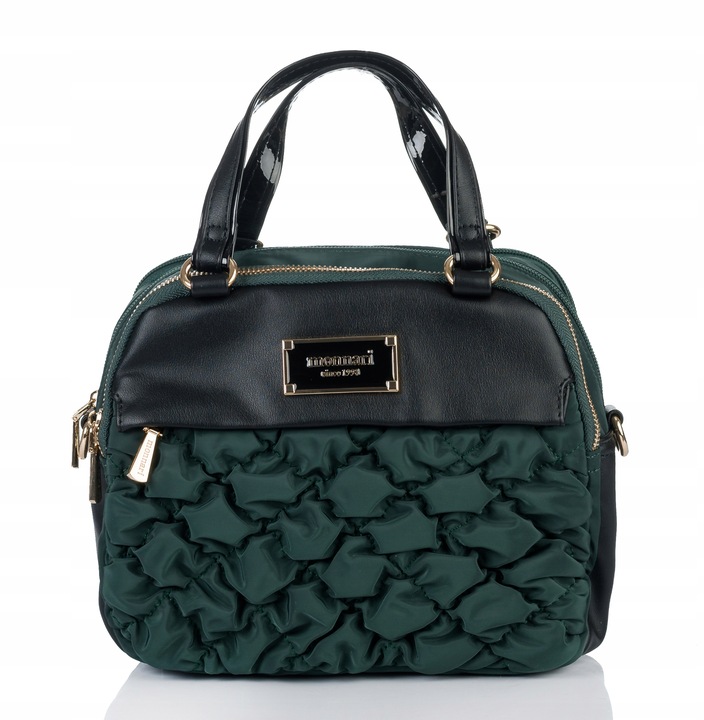 TOREBKA LISTONOSZKA MONNARI PIKOWANA SPORTOWA POJEMNA 3 KOMOROWA Zielona