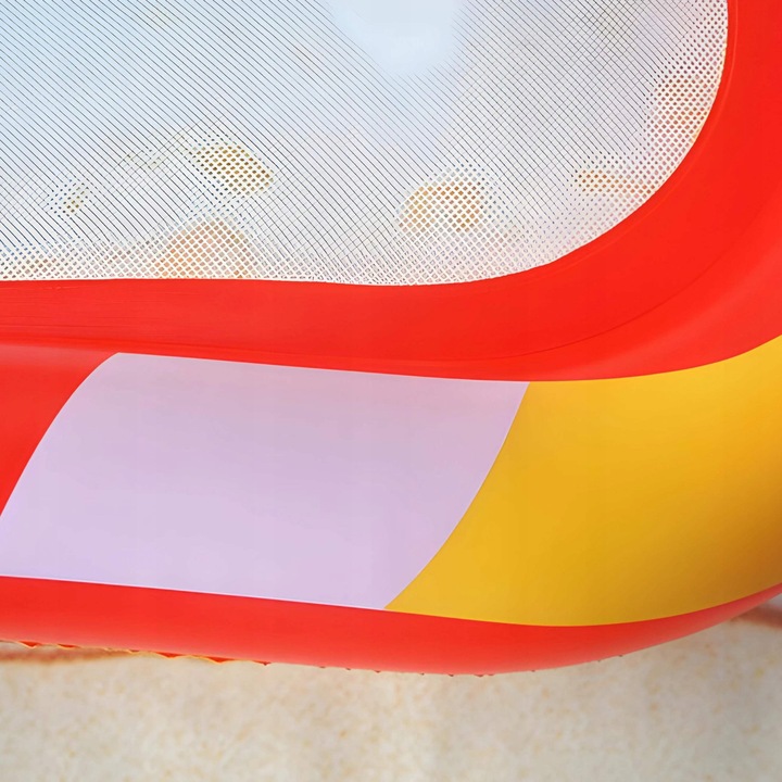 MATERAC do pływania dmuchany z siatką HAMAK LEŻAK WODNY na basen plażę wode