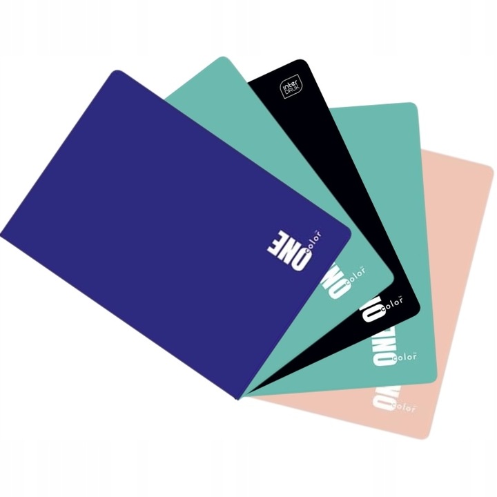 Zeszyt A5 60 Kartek Kratka z marginesem One Color Interdruk zestaw 5szt.