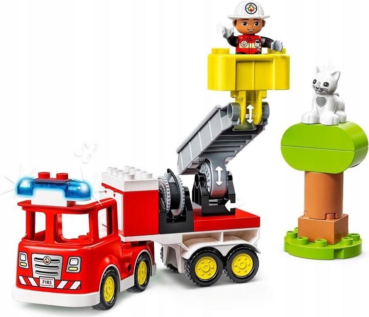 KLOCKI LEGO DUPLO 10969 WÓZ STRAŻACKI STRAŻ POŻARNA ZESTAW DLA DZIECI +TORB