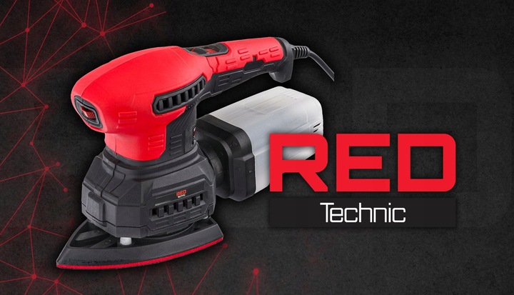 SZLIFIERKA MIMOŚRODOWA OSCYLACYJNA 125mm 1300W 3W1 3 PADY REGULACJA 6 x PAP