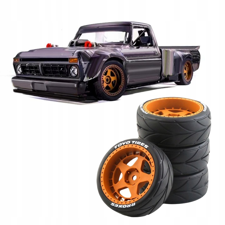 Skala 1:10 felgi i opony zapasowe TT02 XV01