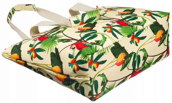 Torba Plażowa Duża Zapinana Na Zamek Torebka Shopper z Podszewką Piknik XXL