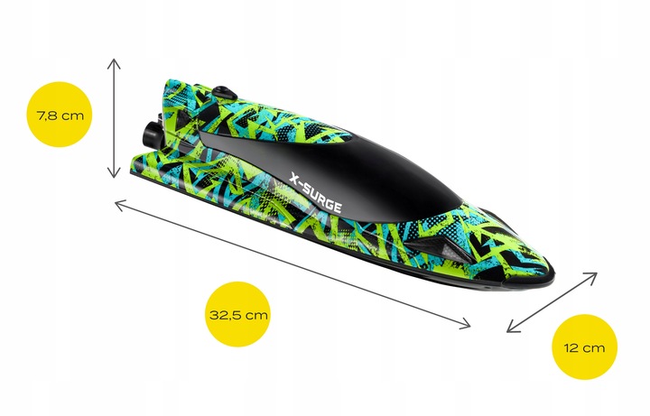 ŁÓDKA ZDALNIE STEROWANA MOTORÓWKA RC 35KM/H PILOT WYŚCIGOWA NA PREZENT