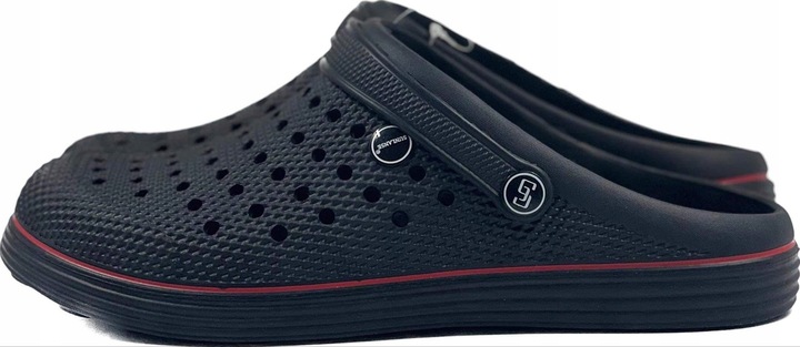 Czarne Męskie Klapki Kroksy Ogrodowe Piankowe Rozmiar 42 Wygodne Lekkie