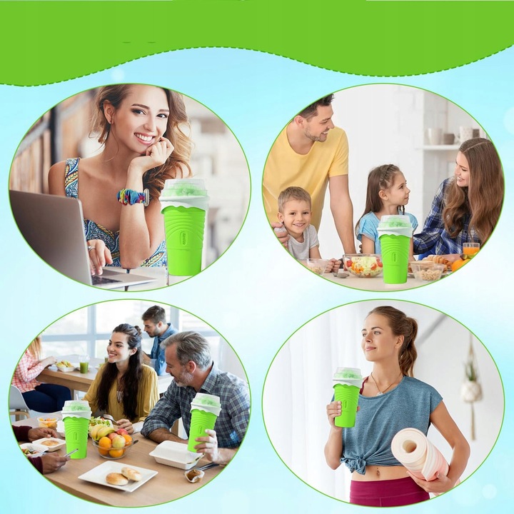 KUBEK DO ROBIENIA LODÓW GRANITY SORBETÓW SLUSHY KOKTAJLI MROŻONYCH 500ML