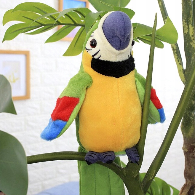 Papuga powtarzająca interaktywna powtarza GADAJĄCA