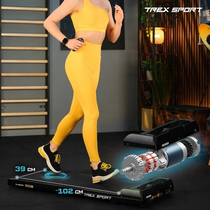 Bieżnia elektryczna domowa treningowa pod łóżko walkingpad AERO Trex Sport