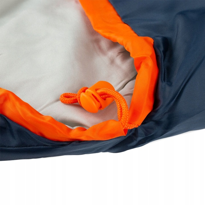 Śpiwór BERGSON SQUARE Plus 300 Navy # Lewy-zip