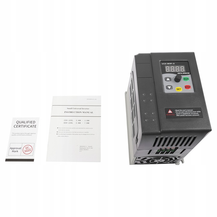 3PH 380V Sterowanie prędkością silnika fazowego VFD Inverter 2.2KW 5.8A