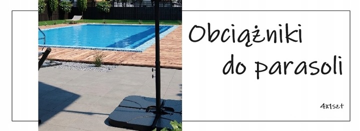 Obciążniki podstawa do parasola pawilonu 4szt wypełnienie woda piasek