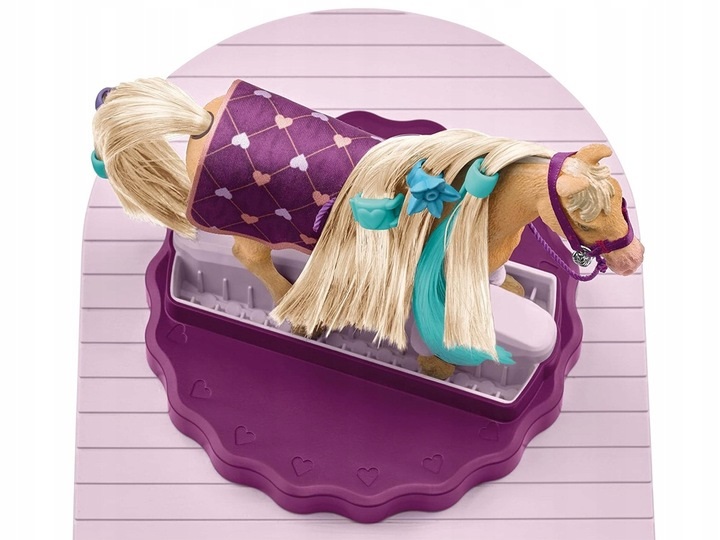 Schleich obrotowa stacja do pielęgnacji koni Sofia koń figurka akc AR6003