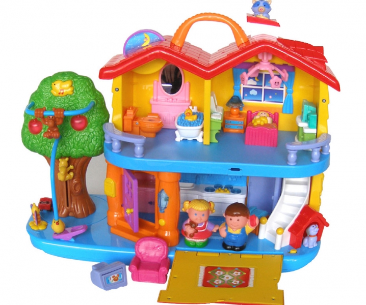 Odkrywczy Domek zabawka interaktywna edukacyjna dla dzieci 12m+, Dumel