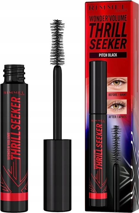 Rimmel Wonder'Volume Thrill Seeker PITCH BLACK Tusz do rzęs