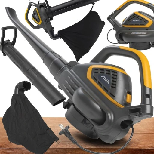 MOCNA DMUCHAWA ELEKTRYCZNA ODKURZACZ STIGA 2W1 FUNKCJA ROZDRABNIANIA PRO XL