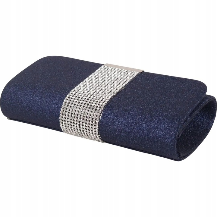 Torebka kopertówka wizytowa wieczorowa granatowa