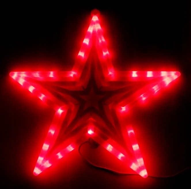 OZDOBA ŚWIĄTECZNA LED GWIAZDA MULTIKOLOR !