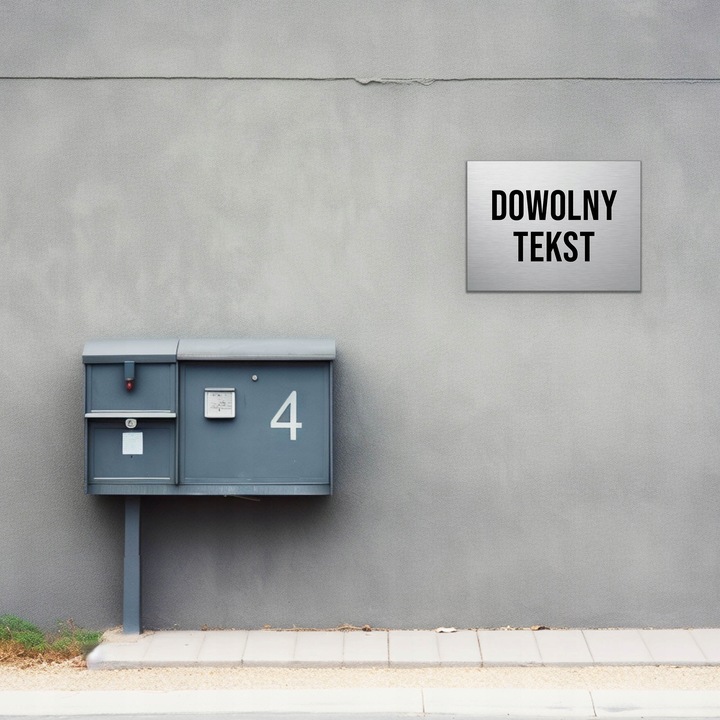 TABLICZKA INFORMACYJNA TWÓJ DOWOLNY NAPIS TEKST NADRUK DIBOND 40x30cm