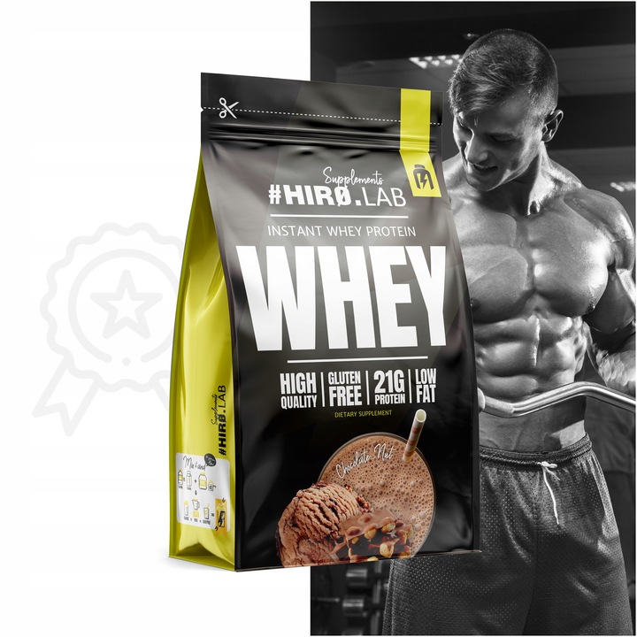 Białko koncentrat serwatkowe WPC 750 g Instant Whey czekolada orzech hiro