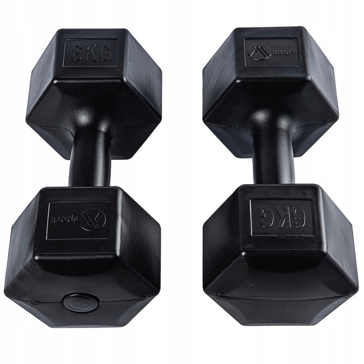 Hantle bitumiczne hexagonalne ciężarki 2x6kg