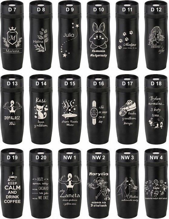 KUBEK TERMICZNY Z GRAWEREM Grawer PREZENT