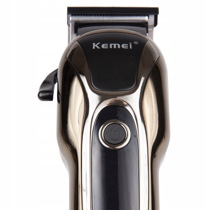 BEZPRZEWODOWA MASZYNKA DO STRZYŻENIA WŁOSÓW KEMEI KM-1990 BARBER USB LCD