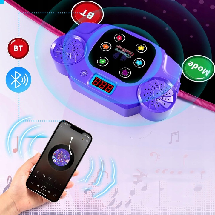 MATA DO TAŃCA DLA DZIECI MUZYKA BLUETOOTH 6 STRZAŁEK ŚWIETLNYCH LED