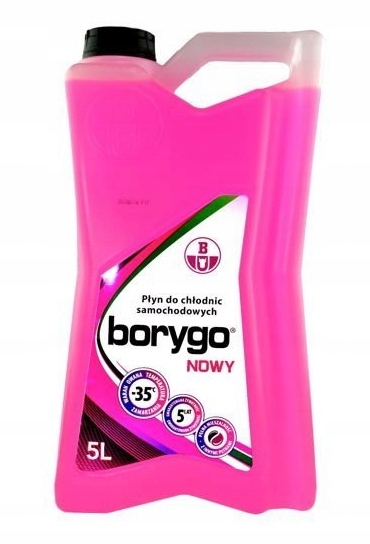PŁYN DO CHŁODNIC BORYGO NOWY CZERWONY 5L B004