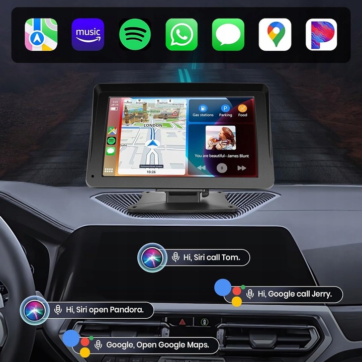 Radio stacja multimedialna do samochodu AUX Apple Carplay Android Auto 7"
