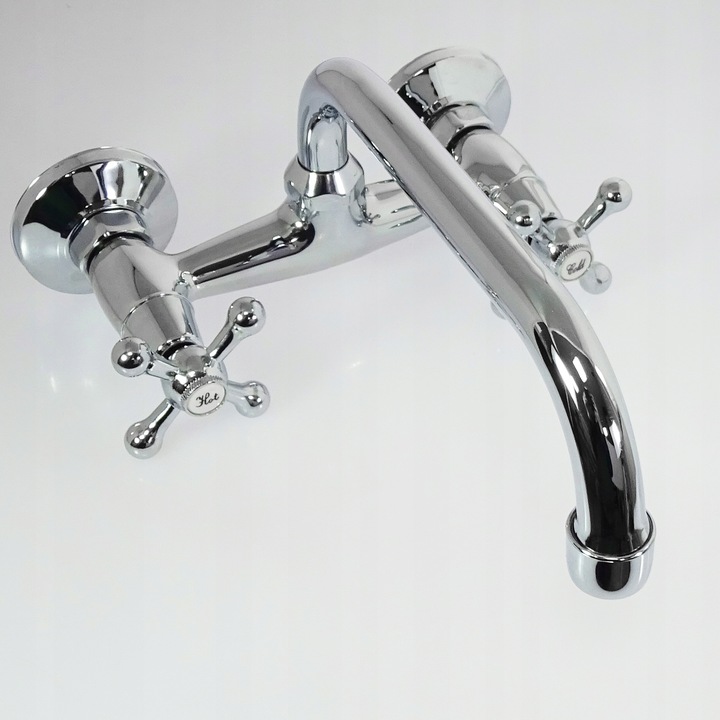 BATERIA UMYWALKOWA ZLEWOZMYWAKOWA ŚCIENNA KRAN DO UMYWALKI ZLEWU RETRO