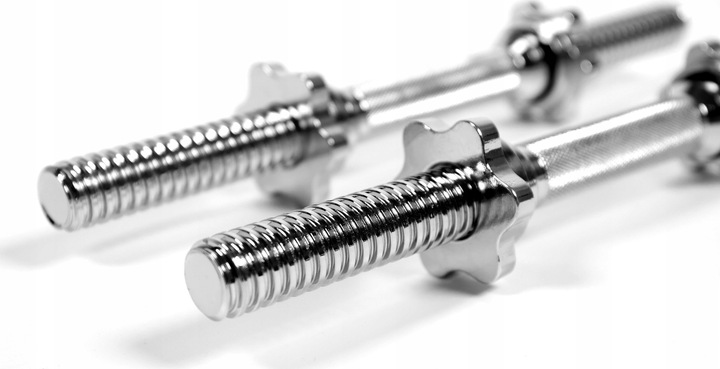 Gryfy do hantli Dumbbell Gryf Prosty Krótki Hantle 40cm 28mm 2szt. - Zipro