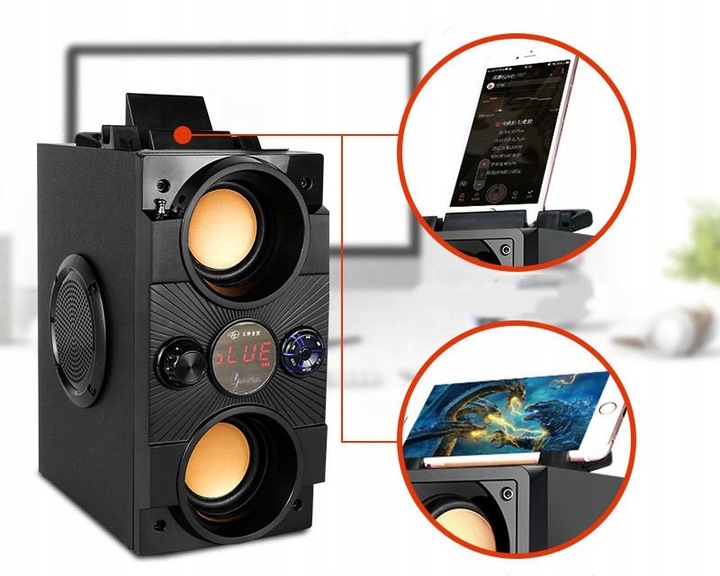 PRZENOŚNY GŁOŚNIK BLUETOOTH BEZPRZEWODOWY 4000mAH