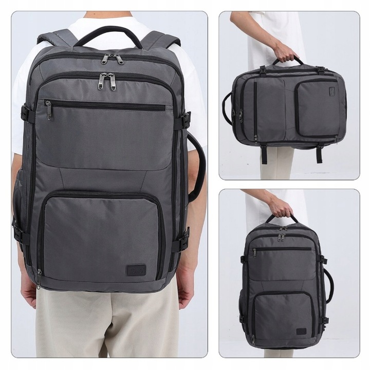 Plecak do Samolotu 55x40x20 Ryanair WizzAir LOT Duży Wodoodporny