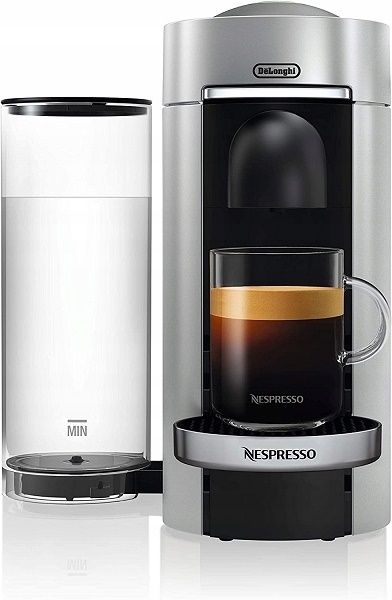 Ekspres kapsułki Nespresso Vertuo DeLonghi ENV155.S srebrny/szary (P)