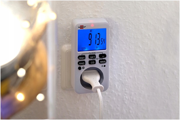 Programator Czasowy z Wyświetlaczem 10 trybów Podświetlenie Pamięć Danych