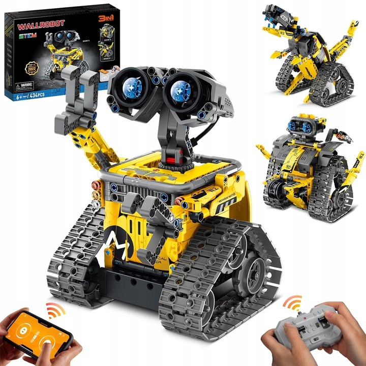 PROGRAMOWALNY ROBOT ZESTAW KONSTRUKCYJNY APP I PILOT KONTROLA DLA DZIECI