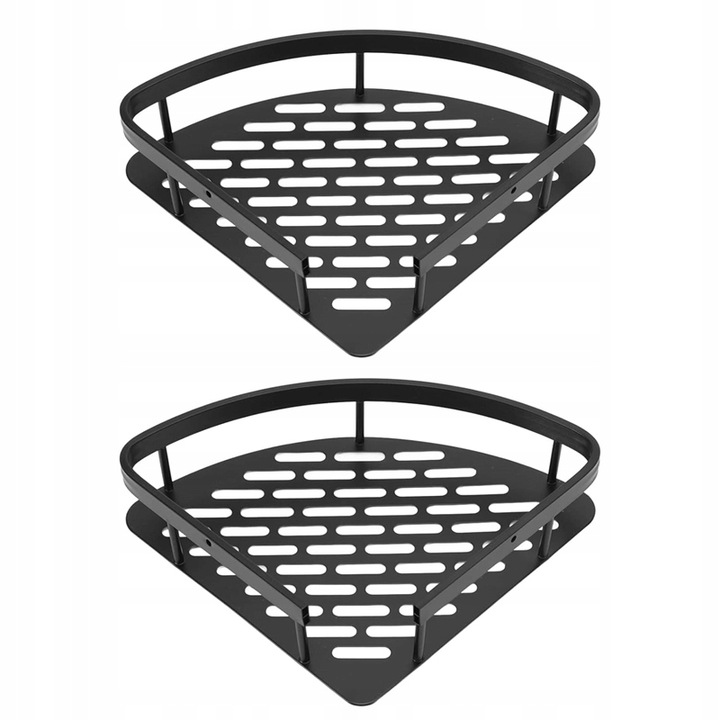 Półka Łazienkowa Narożna Wisząca Pod Prysznic Zestaw 2szt.