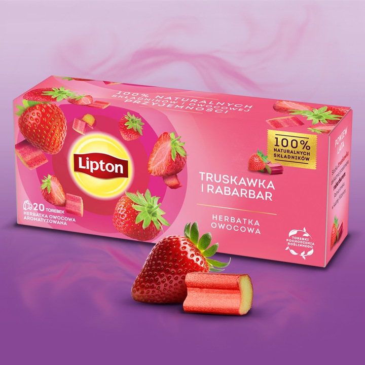 Zestaw Lipton Herbatki owocowe wszystkie smaki 5x20 torebek + PUSZKA GRATIS