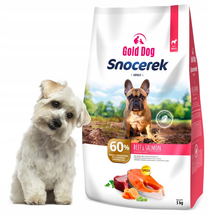 Karma dla maltańczyka Gold Dog Snocerek 5kg bez drobiu