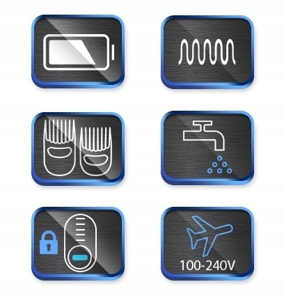 MASZYNKA GOLARKA DO WŁOSÓW BRAUN SERIES 7 HC7390LSP Ni-MH + STAND + NASADKI