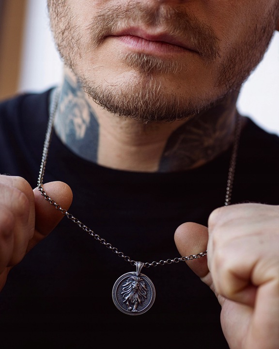 Srebrny wisiorek Znak zodiaku - STRZELEC Zawieszka Męska Srebro Próba 925