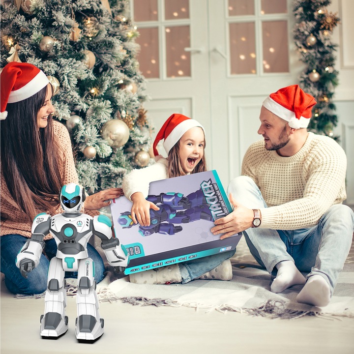 ROBOT DUŻY INTERAKTYWNY ZDALNIE GEST PROGRAMOWANY STEROWANIE GŁOSOWE LED