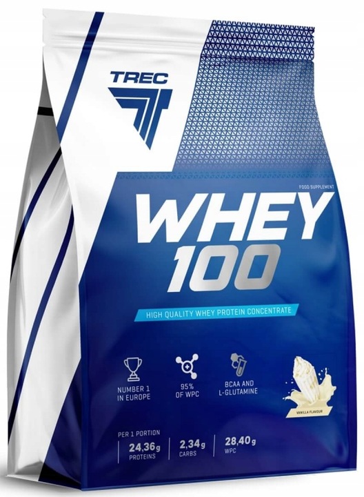 NOWE PYSZNE BIAŁKO WPC Trec Whey 100 700g SERWATKOWE PROTEINY NA MASĘ SIŁĘ