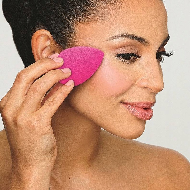 GĄBKA BLENDER DO MAKIJAŻU RÓŻOWA 2SZT MAKE-UP
