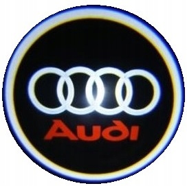LOGO LED LAMPKI 2x DRZWI AUDI A6 C5 C6 C7 AUDI A6