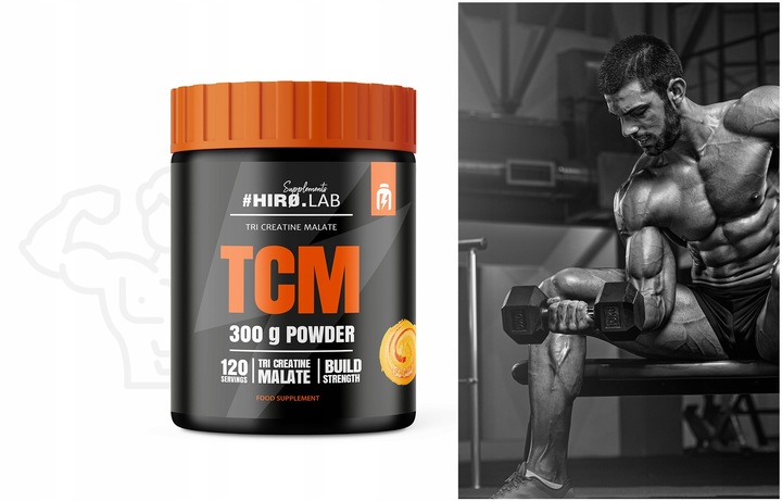 KREATYNA CREATINE 300 g SIŁA - MASA POWDER TCM MOCNY ENERGIA HIRO.LAB