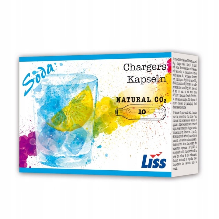 NABOJE DO SYFONU DO WODY SODOWEJ CO2 30 SZTUK LISS