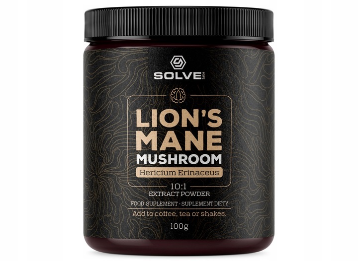 SolveLabs Lion's Mane Soplówka Jeżowata 10:1 100g