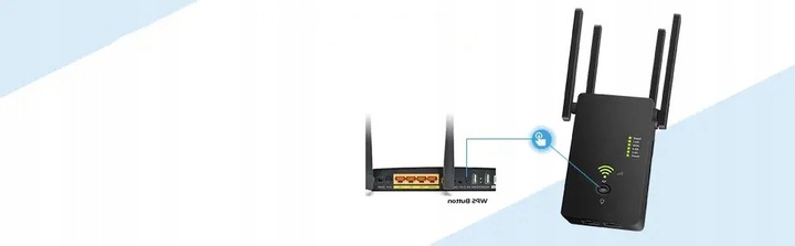 REPEATER WIFI WZMACNIACZ SYGNAŁU Dual Band 2,4Ghz/5Ghz AC1200 1200Mb/s